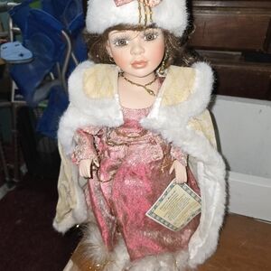 Elegant Pink and White Doll